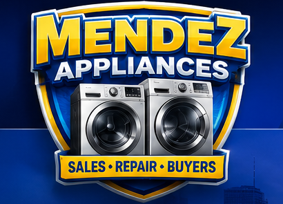 Mendez Appliances Houston washer and dryer sales repair and buyers logo